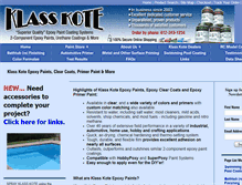 Tablet Screenshot of klasskote.com